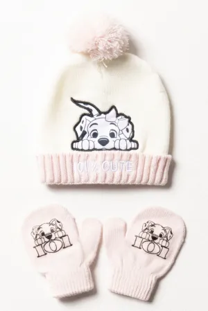 2 Piece 101 Dalmatians Hatset White