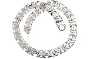 925 Sterling Silver Byzantine Chain - Flat