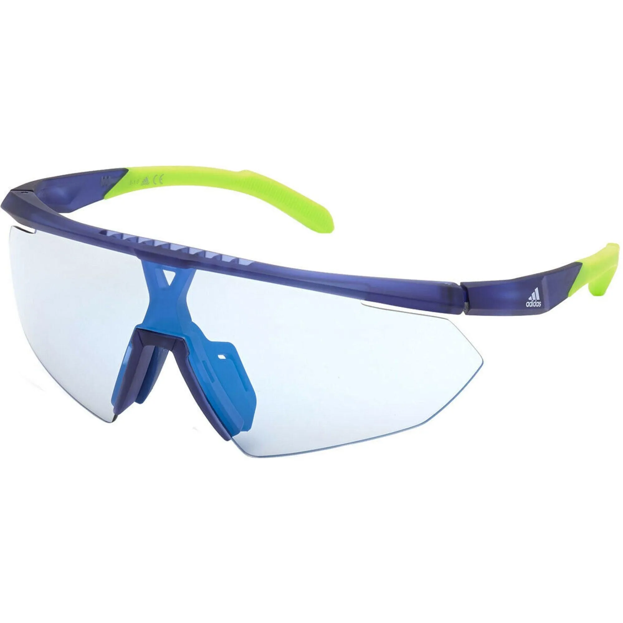 Adidas Men's Sunglasses - Shield Plastic Frame Blue Mirror Lens | ADIDAS SP0015 91X