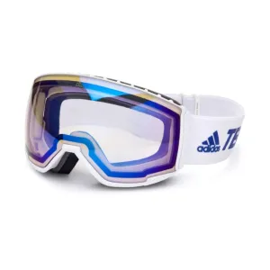 Adidas Unisex Sunglasses - White Full Rim Frame Blue Mirror Lens | ADIDAS SP0039 21X