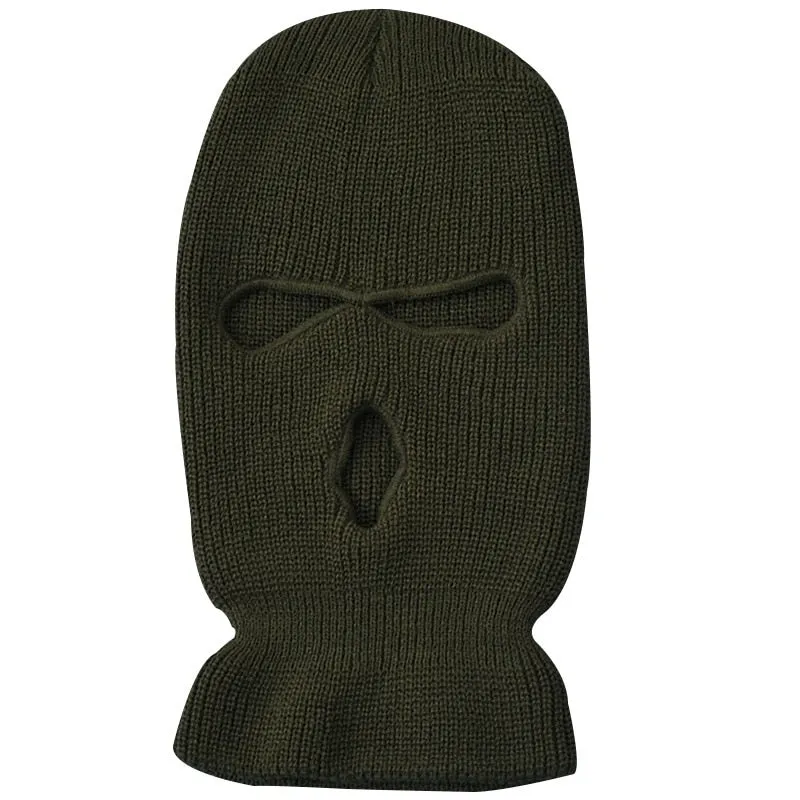 Army Tactical Mask 3 Hole Full Face Mask Ski Mask Winter Cap Balaclava Motorbike Motorcycle Helmet Full Helmet