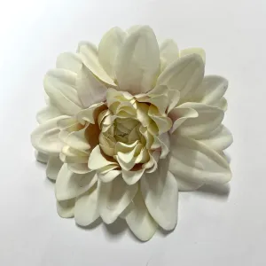 Artificial Silk Flower Heads - Vintage Ivory Chrysanthemum Style 28 - 1pc