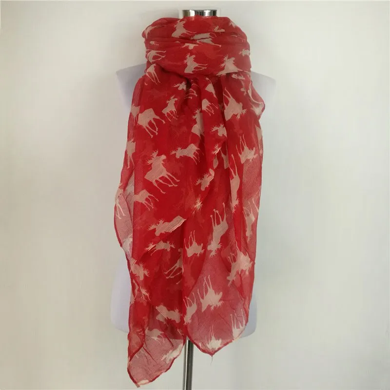 Ashore Shop Animal Neckerchief Scarf for Women