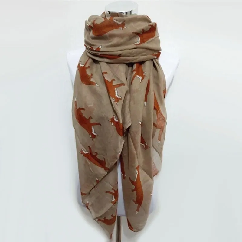 Ashore Shop Animal Neckerchief Scarf for Women