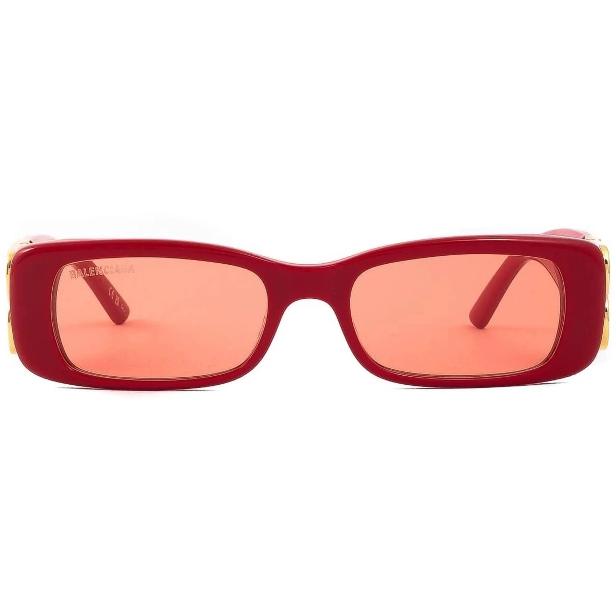 Balenciaga Women's Sunglasses - Red Acetate Butterfly Frame Red Lens | BB0096S 003