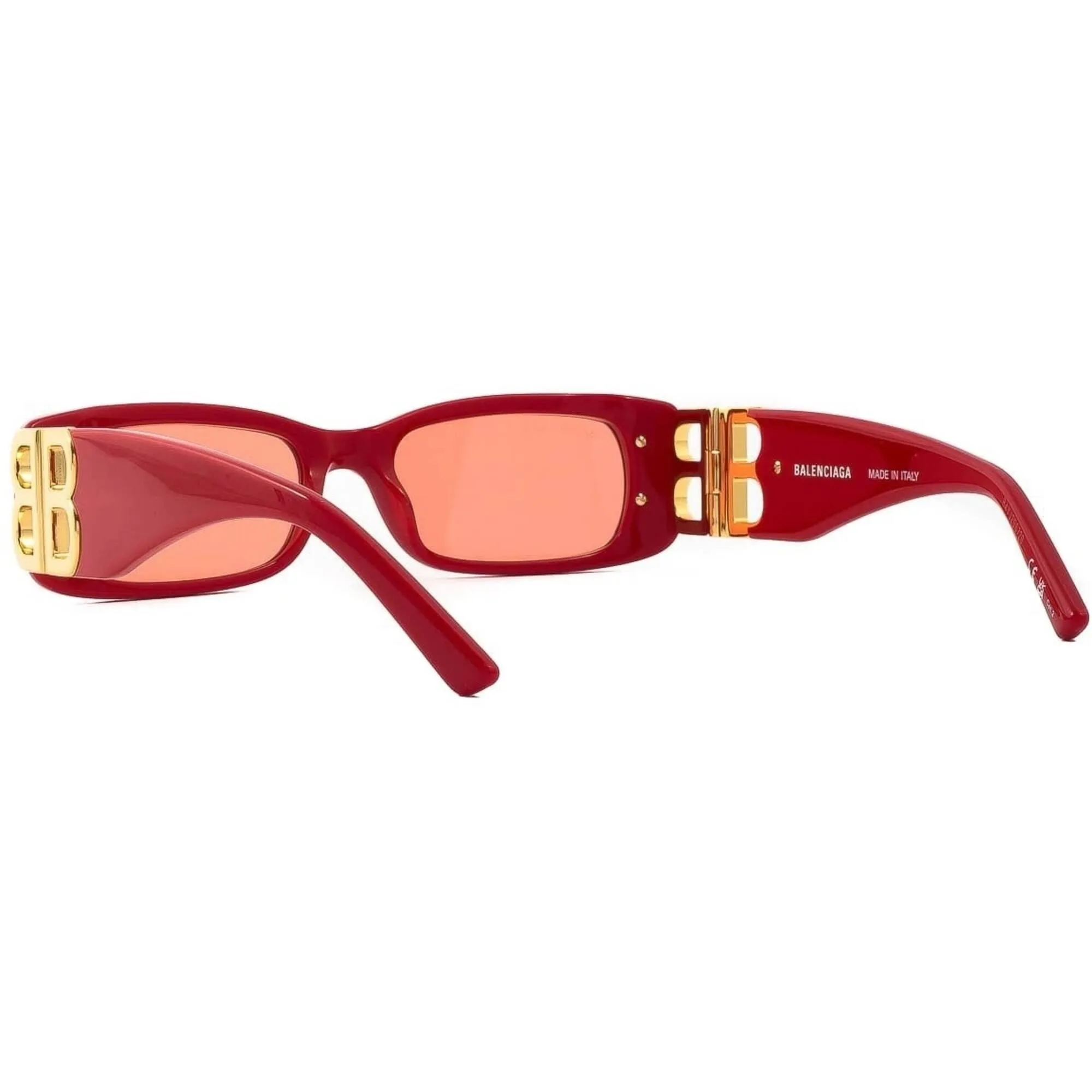 Balenciaga Women's Sunglasses - Red Acetate Butterfly Frame Red Lens | BB0096S 003