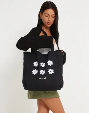 Barbs Tote Bag in Black Motel