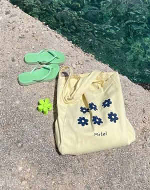 Barbs Tote Bag in Yellow Motel Floral