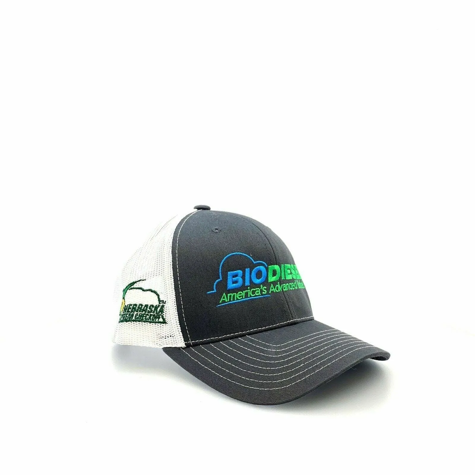 BIODEISEL BIOFUEL Mens Mesh SnapBack Trucker Hat, Gray / White - OSFA