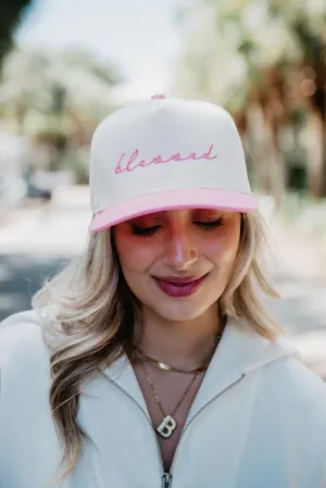 Blessed (Cursive) Wholesale Two-Toned Vintage Hat