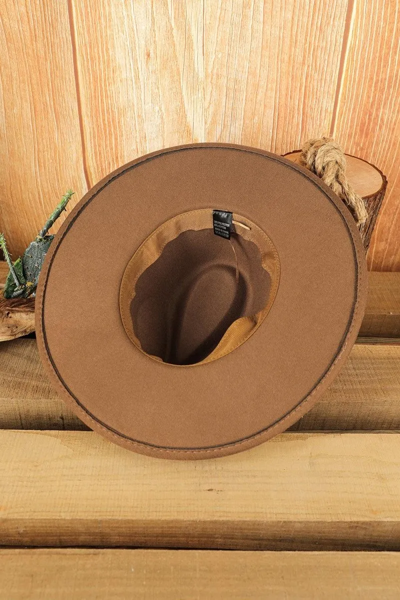 Brown Brim Western Cowboy Hat