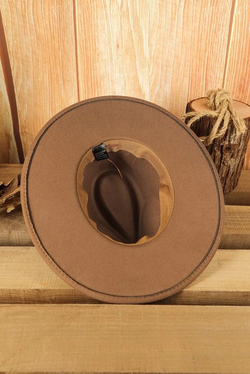 Brown Brim Western Cowboy Hat