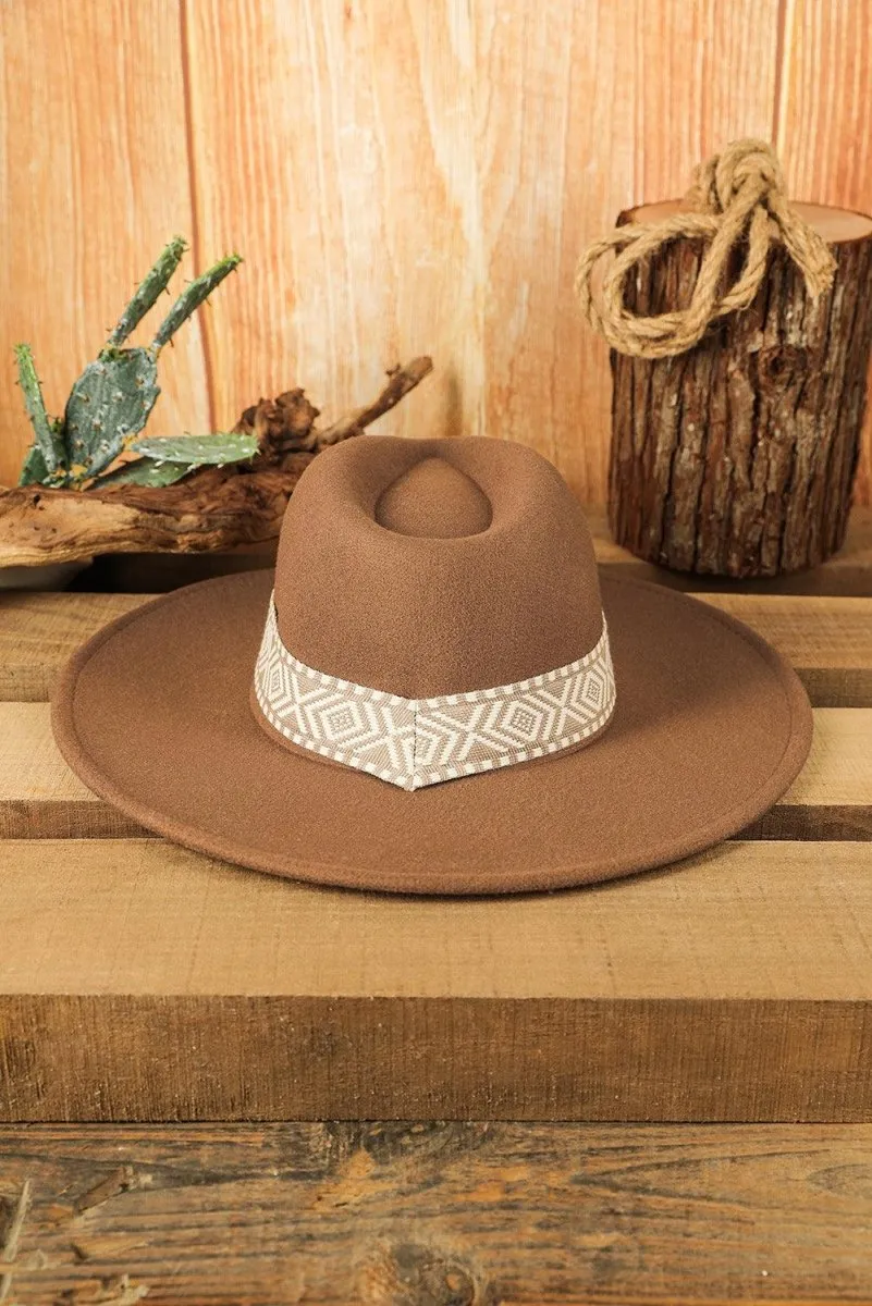 Brown Brim Western Cowboy Hat