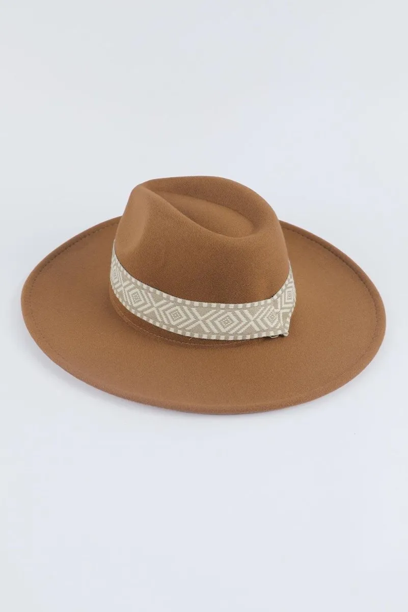 Brown Brim Western Cowboy Hat