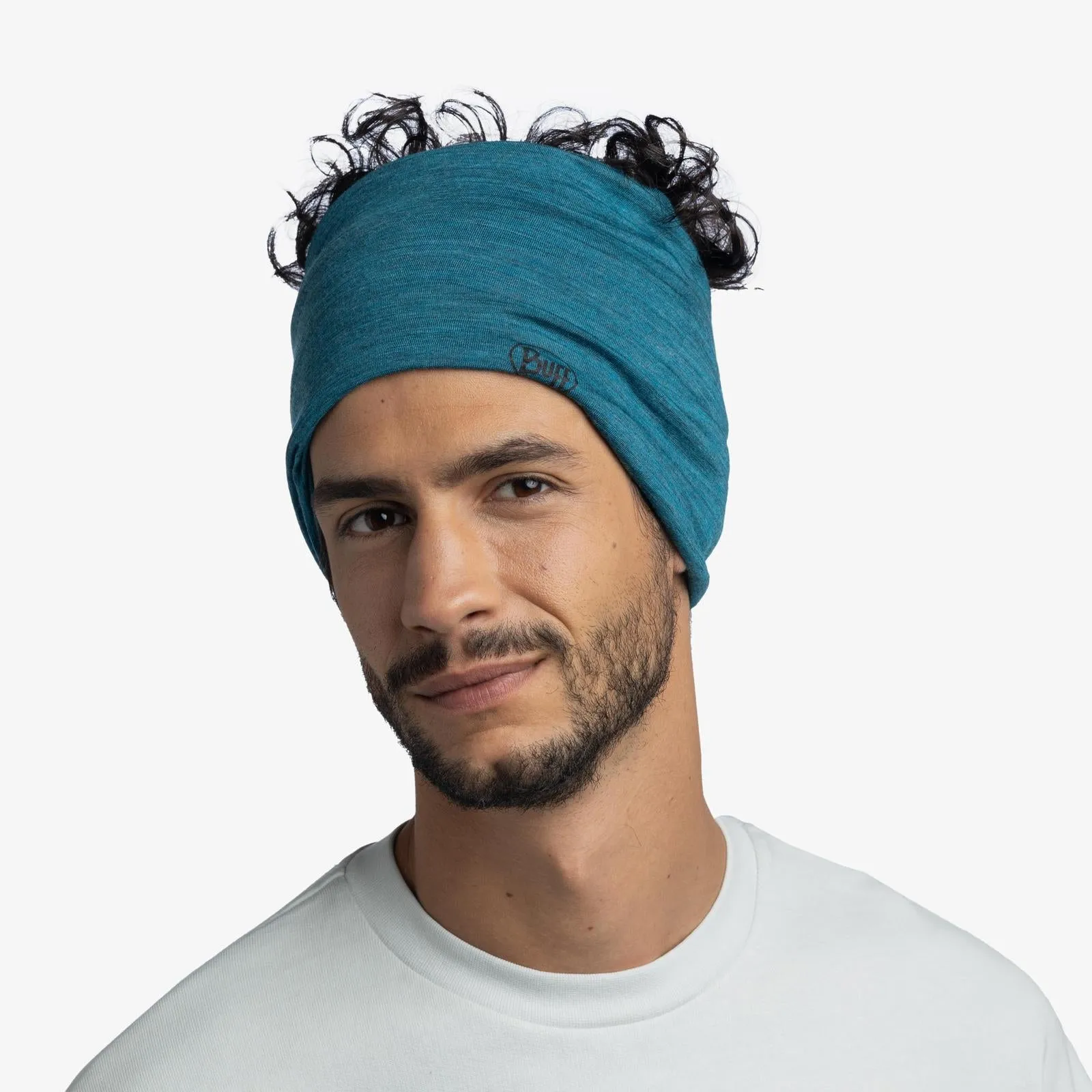 Buff Unisex Merino Wool Lightweight Tubular Bandana Scarf - Teal