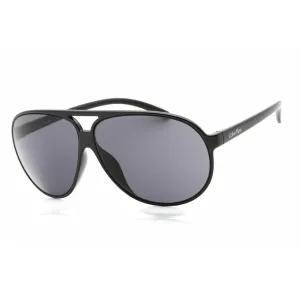 Calvin Klein Retail Unisex Sunglasses - Black Plastic Full Rim Aviator | R652S 001