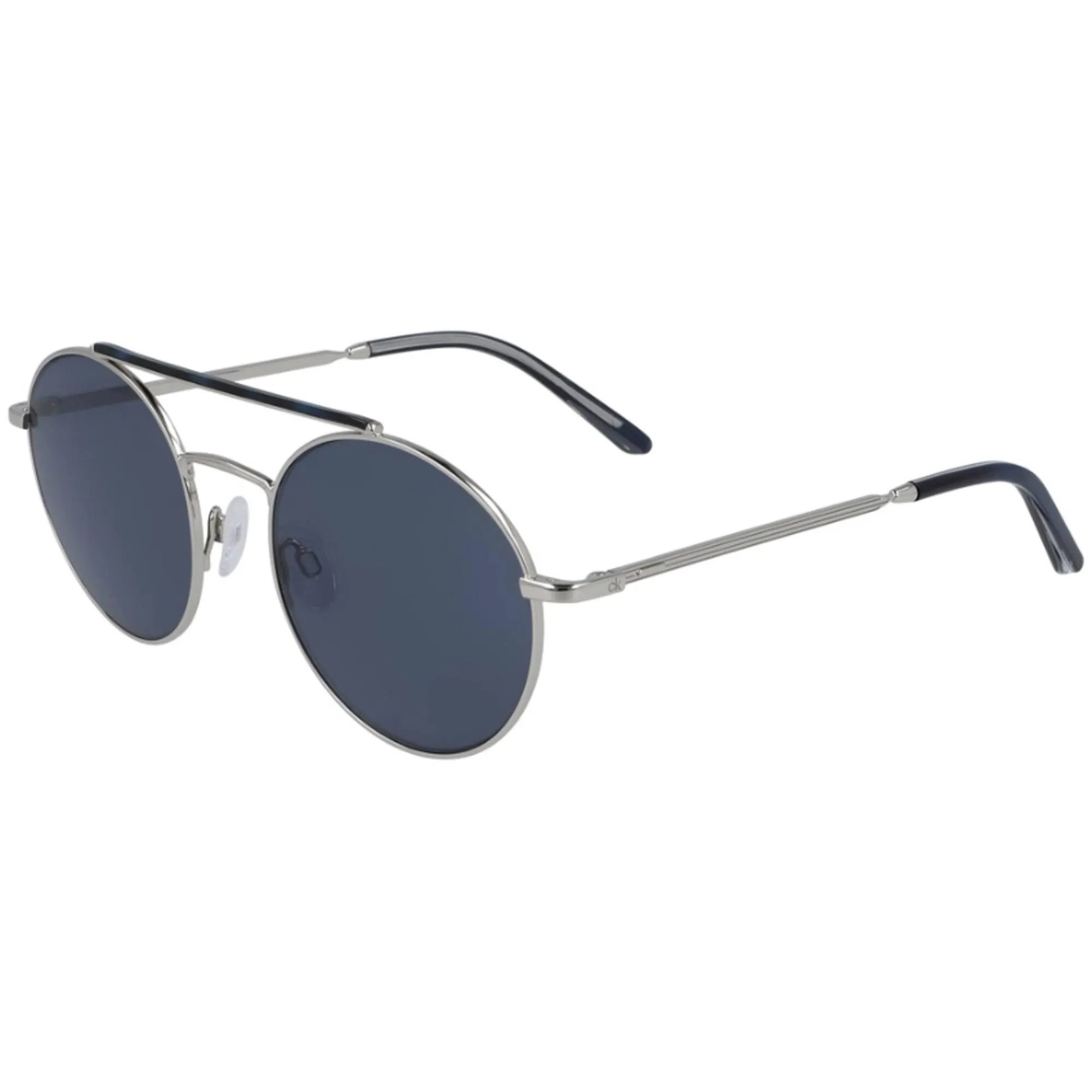 Calvin Klein Unisex Sunglasses - Silver Metal Pilot Frame | CALVIN KLEIN CK20131S 045