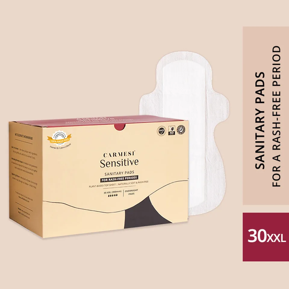 Carmesi Sensitive Pads-Without Disposal Bags (Box of 30 XXL)