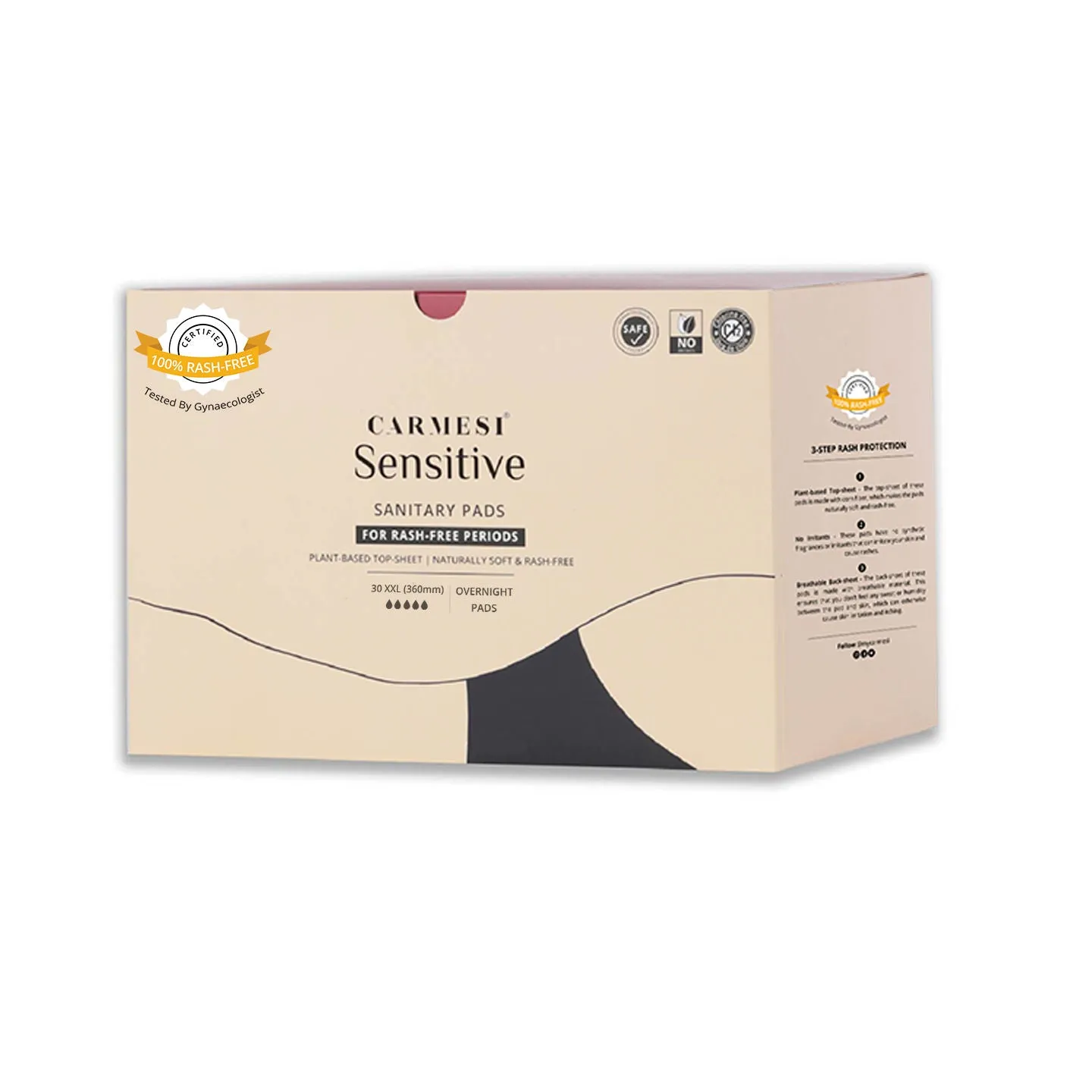 Carmesi Sensitive Pads-Without Disposal Bags (Box of 30 XXL)