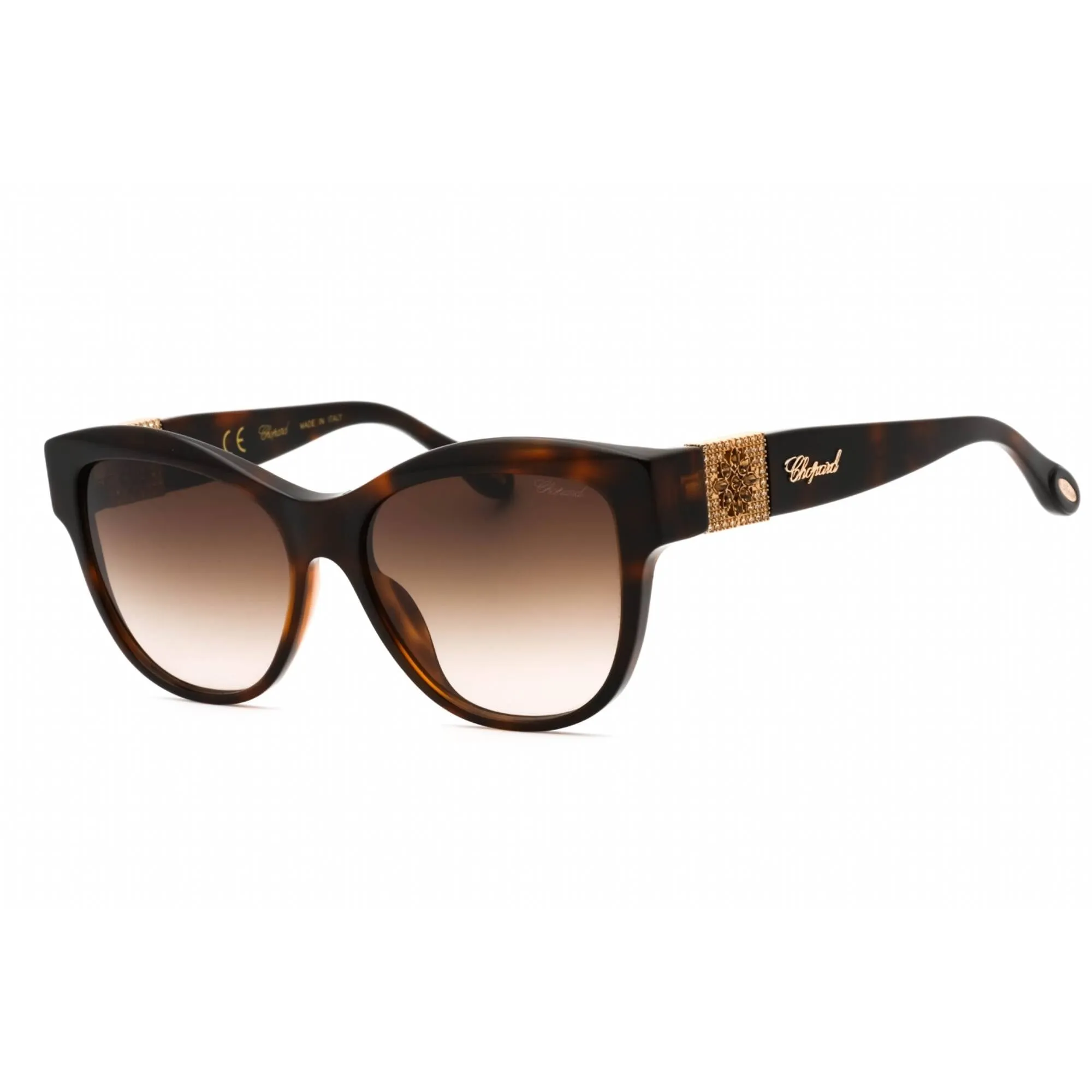 Chopard Women's Sunglasses - Tortoise Plastic Cat Eye Full Rim Frame | SCH287S 01AY