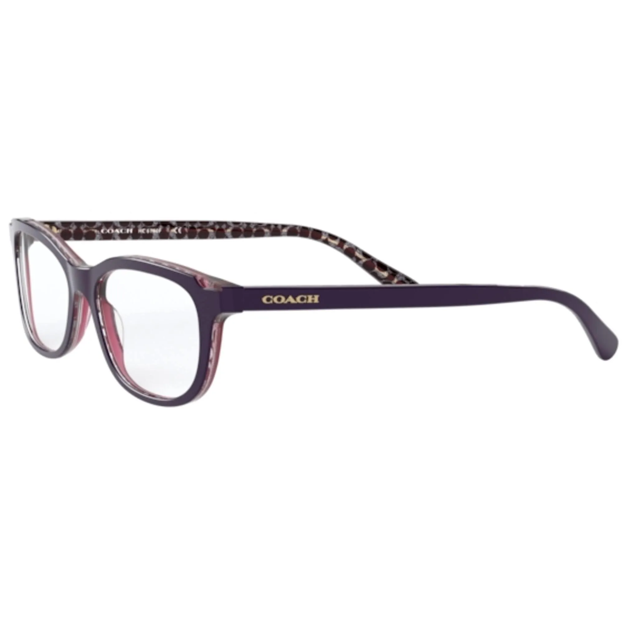 Coach Women's Eyeglasses - Purple Glitter Signature Cat Eye | COACH 0HC6150F 5595