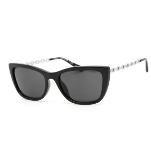 Coach Women's Sunglasses - Black and Silver Cat Eye Plastic Frame 0HC8257U 500287