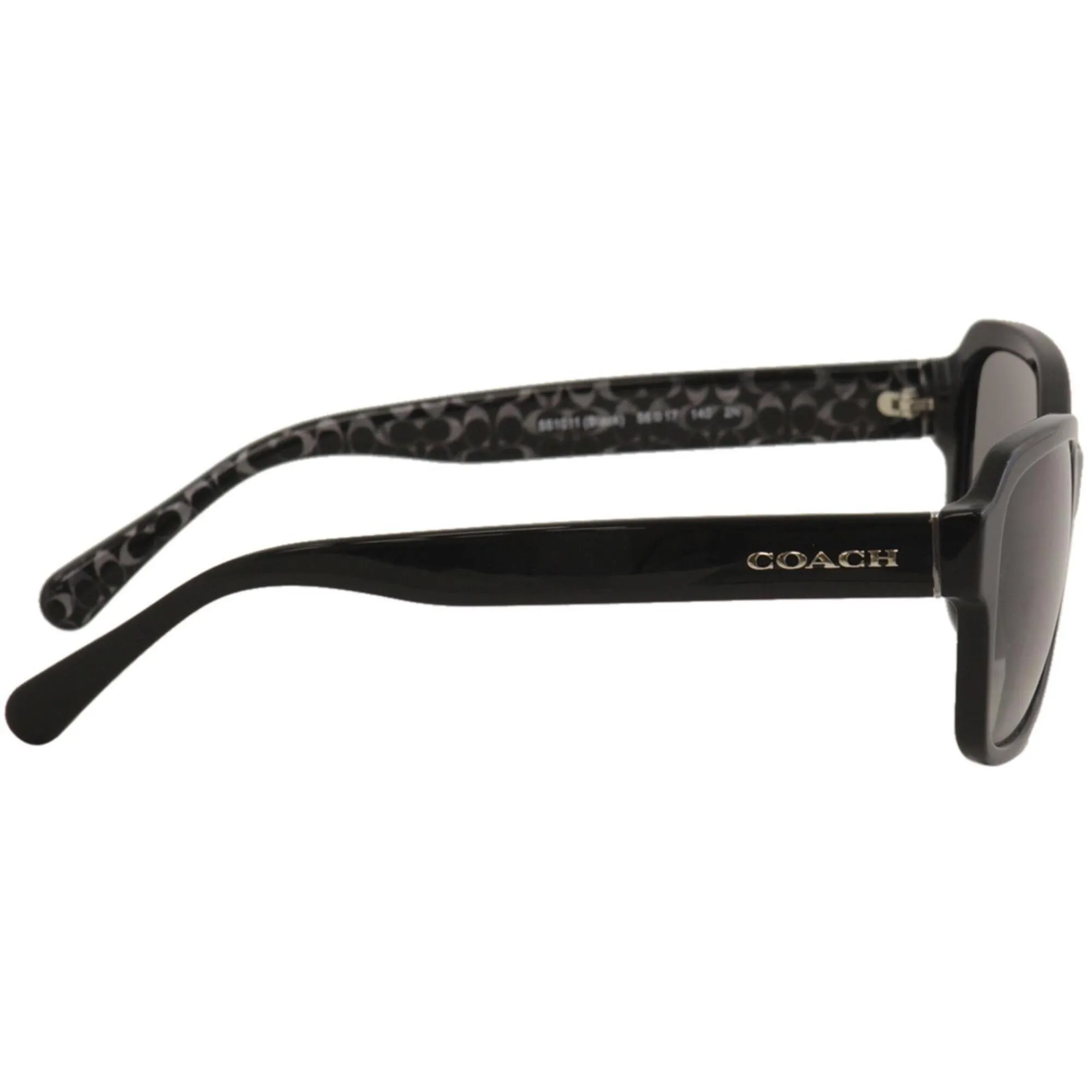 Coach Women's Sunglasses - Full Rim Black Square Plastic Frame | 0HC8232F 55101156