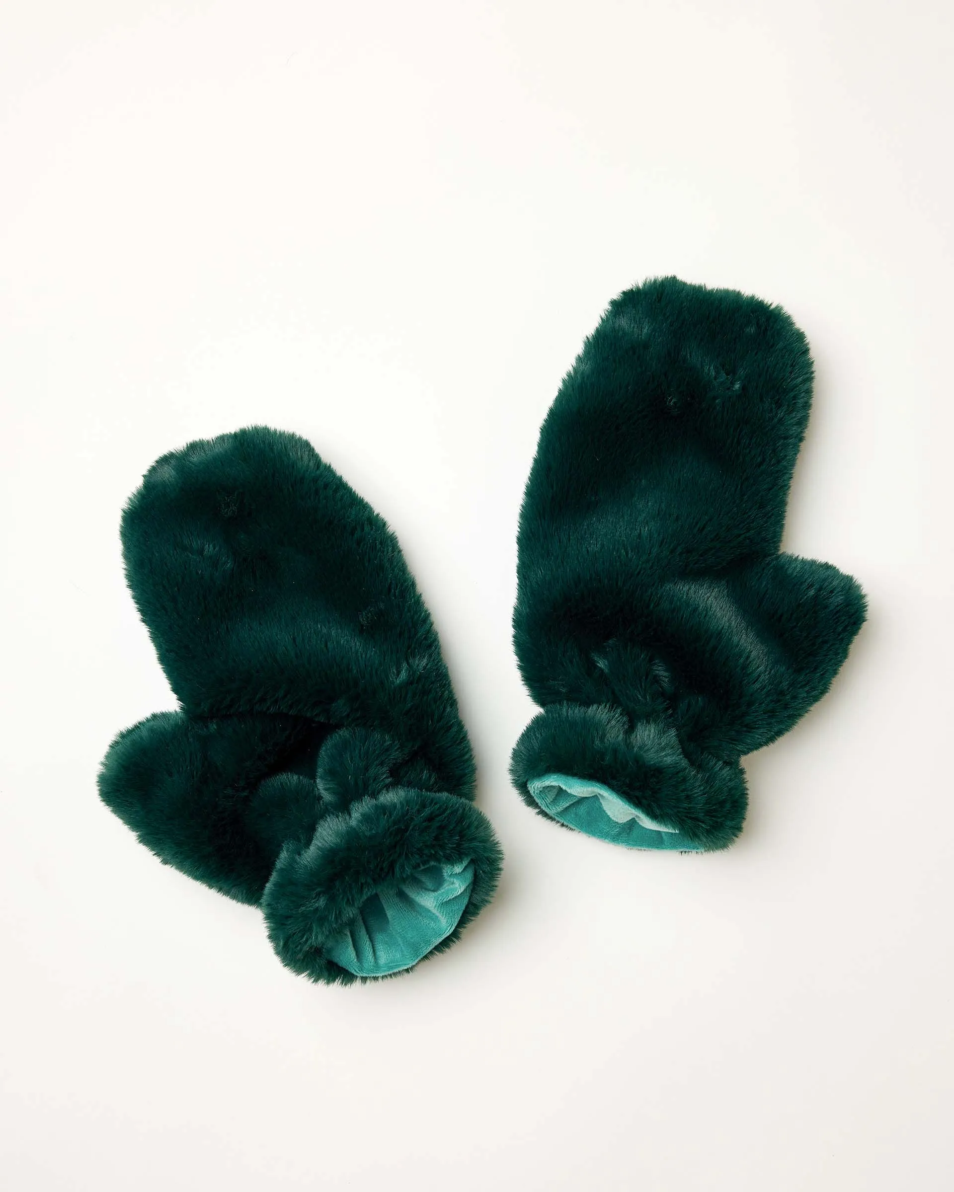 Cozy Cabin Faux Fur Mittens