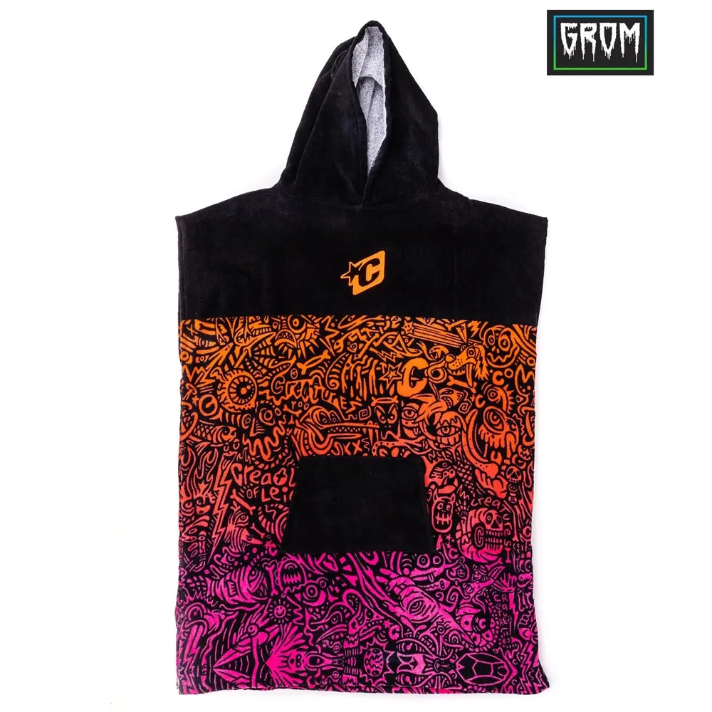 Creatures of Leisure Grom Towel Poncho - Orange/ Pink