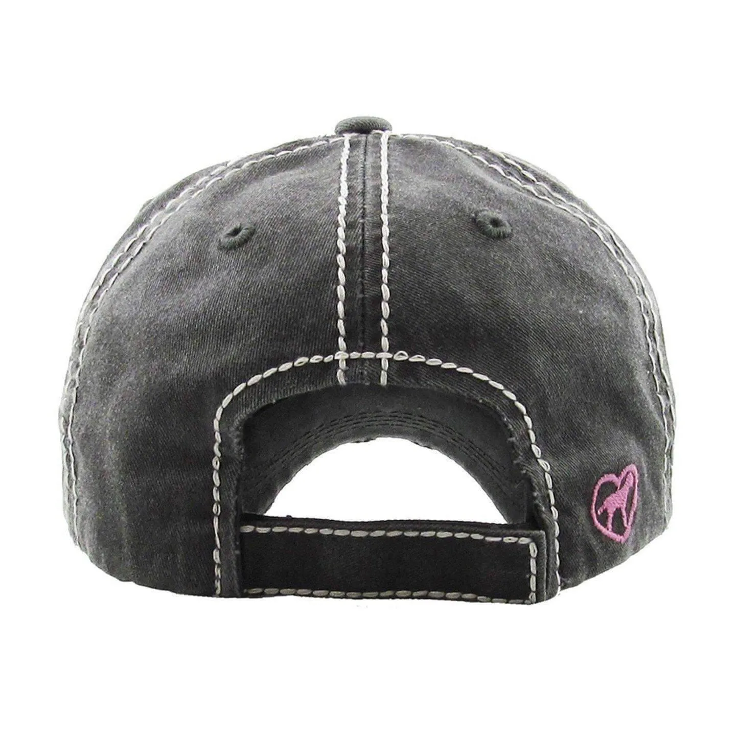 Dog Mom Vintage Black Distressed Baseball Cap | Mom of Dogs