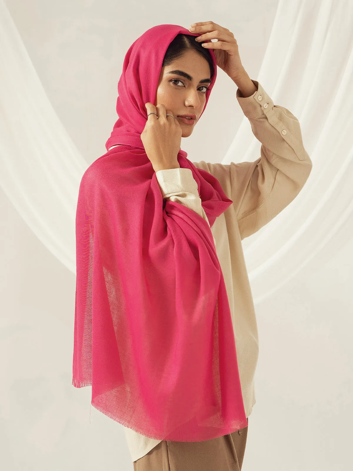 Eco-Luxe Scarves & Hijabs - Hot Pink