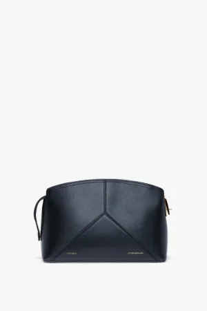 Exclusive Victoria Clutch Bag In Navy Leather