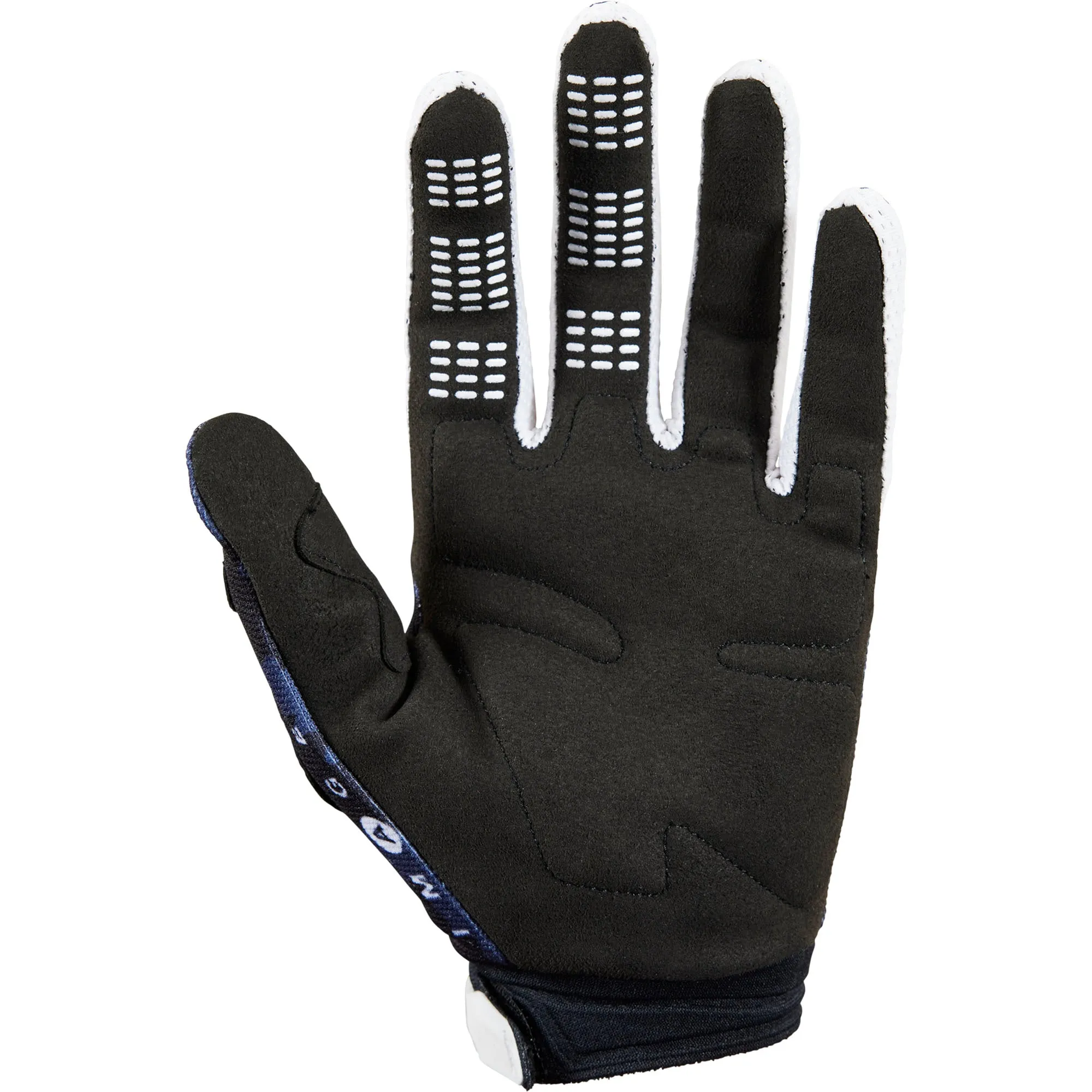 Fox Racing  Mens 180 Nuklr Gloves Secure Fit Silicone Lever Grip Deep Cobalt