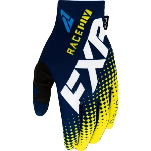 FXR Pro Fit Lite MX Offroad Gloves Midnight/White/Yellow