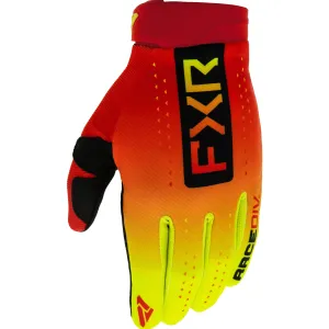 FXR  Red Inferno Reflex MX Gloves Adjustable Breathable Mesh Stretch Secure Fit