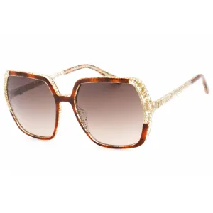 Guess Women's Sunglasses - Gradient Brown Lens Dark Havana Square Frame | GU7883 52F