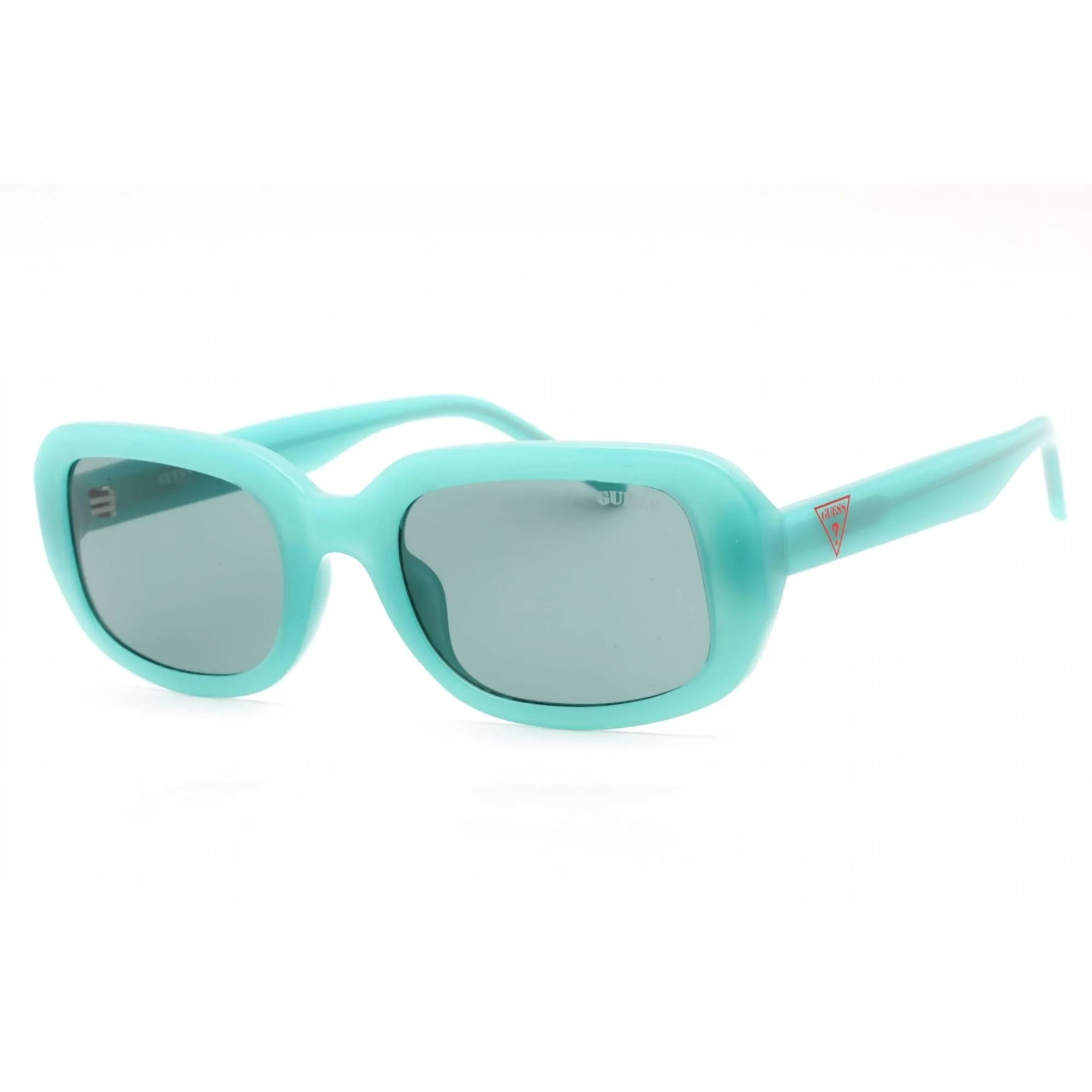 Guess Women's Sunglasses - Shiny Turquoise Full Rim Rectangular Frame | GU8250 87N