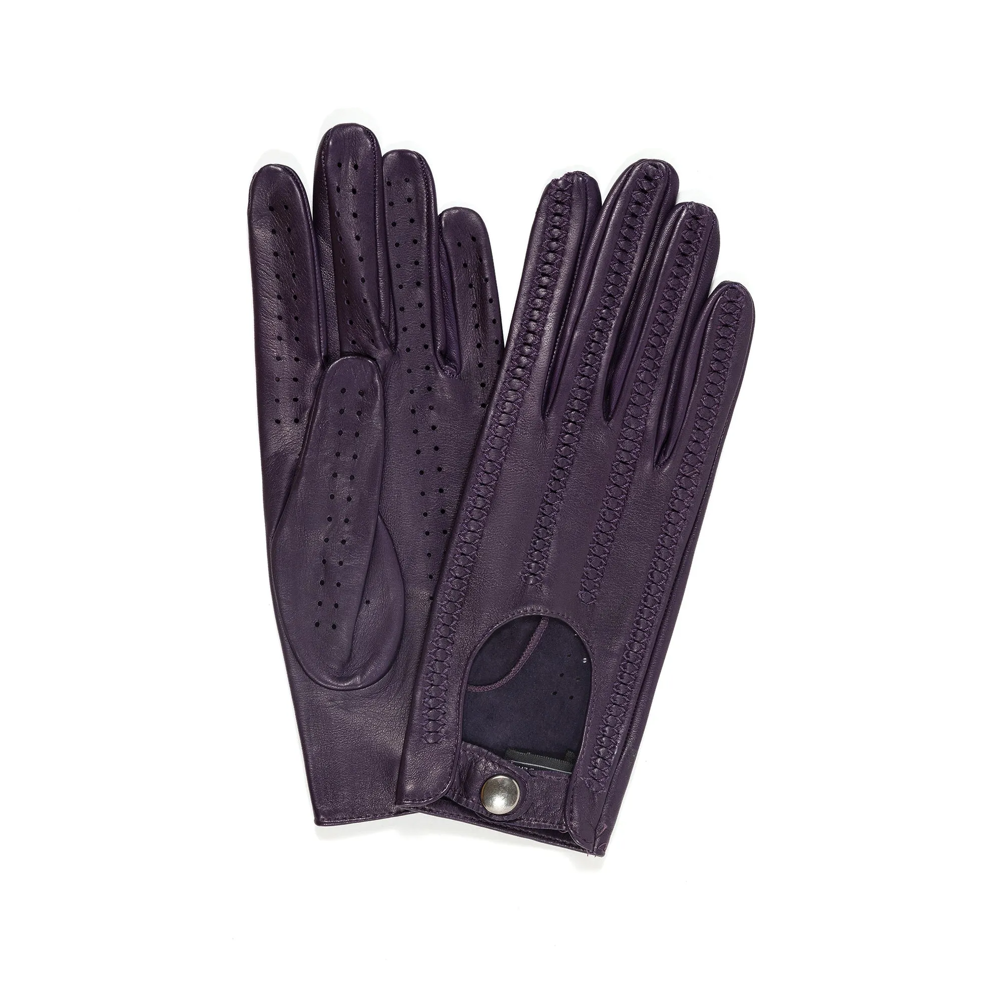 Hannah - Woman's Unlined Leather Driving Gloves