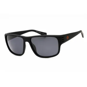 Harley Davidson Men's Sunglasses - Matte Black Plastic Rectangular Frame | HD0981X 02D