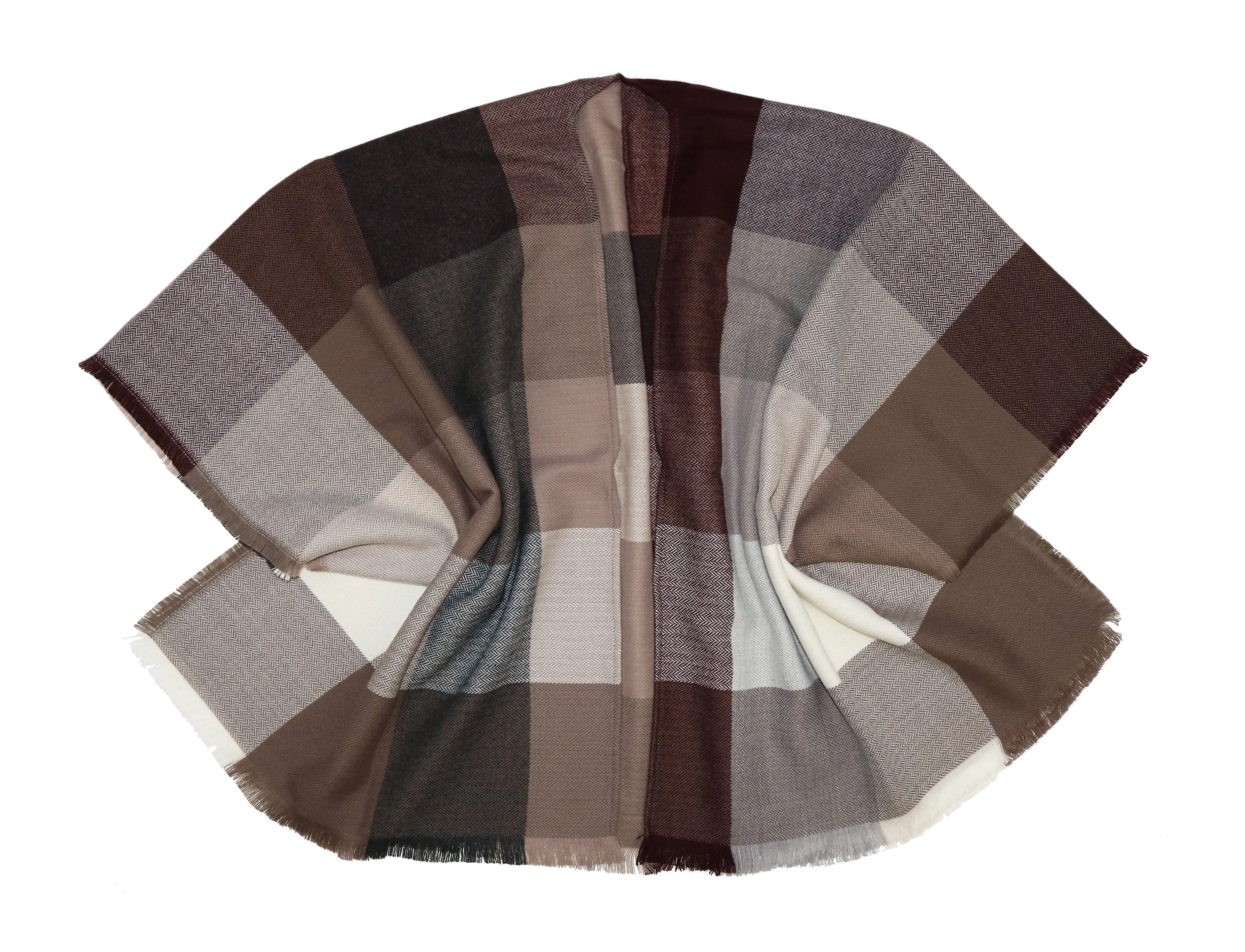 Herringbone Colour Block Ruana 198423 Christian Paul by sidonio's