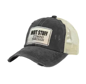 Hot Stuff Coming Through - Vintage Distressed Trucker Adult Hat