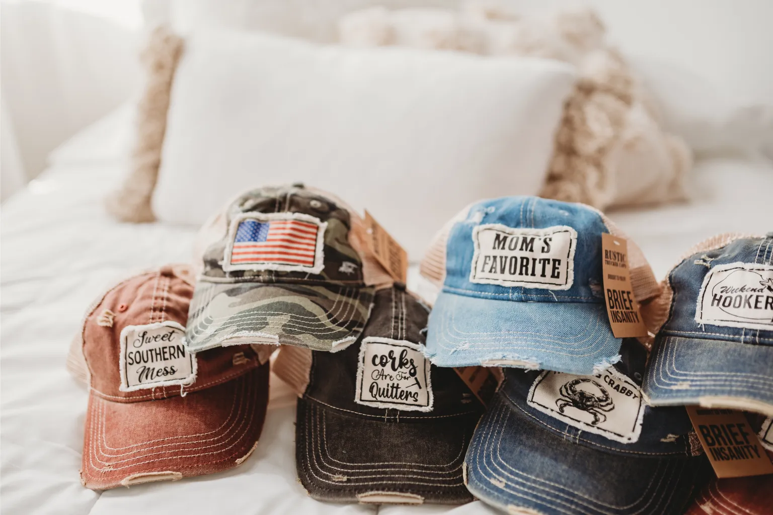 Hot Stuff Coming Through - Vintage Distressed Trucker Adult Hat