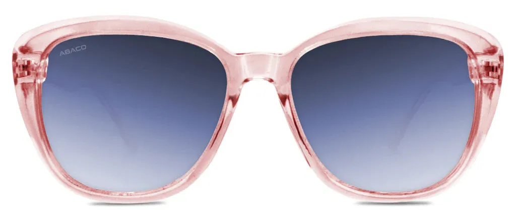 Kateye Women Sunglasses -  Crystal Pink/ Blue Gradiant