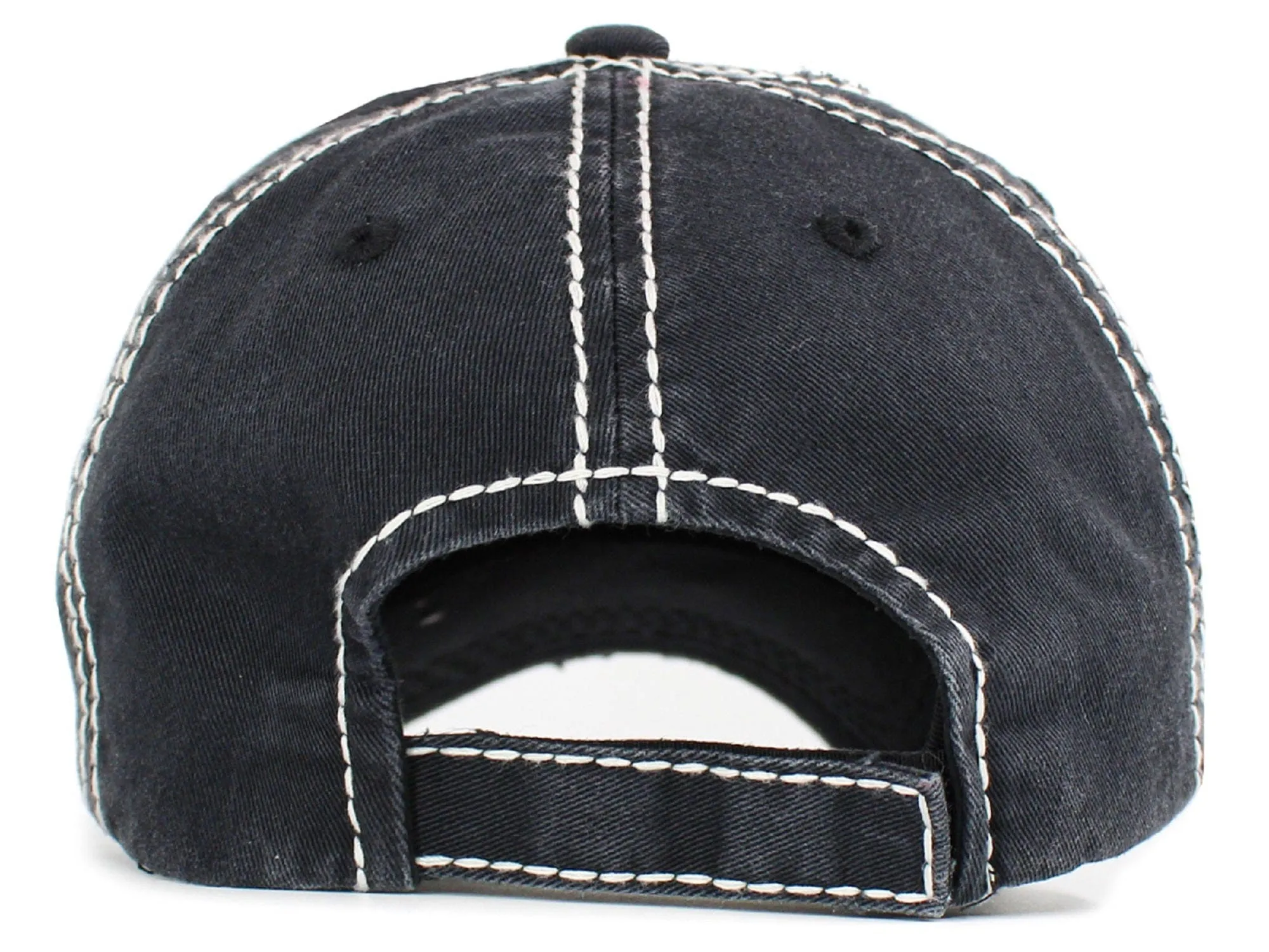 KBV1541 Love Football Washed Vintage Cap