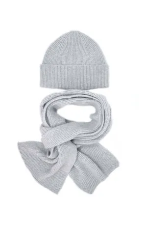 Men's Cashmere Rib Scarf & Fisherman Hat