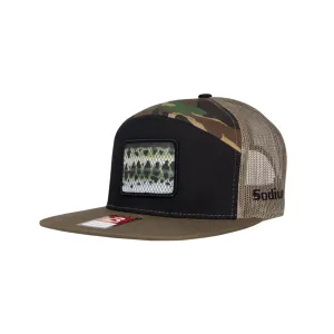 Men's Sodium Bass Tech Trucker Adjustable Flat Bill Hat