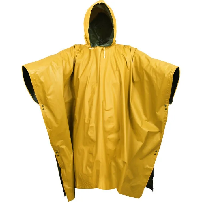 Olive Drab To Yellow - PVC Reversible Poncho