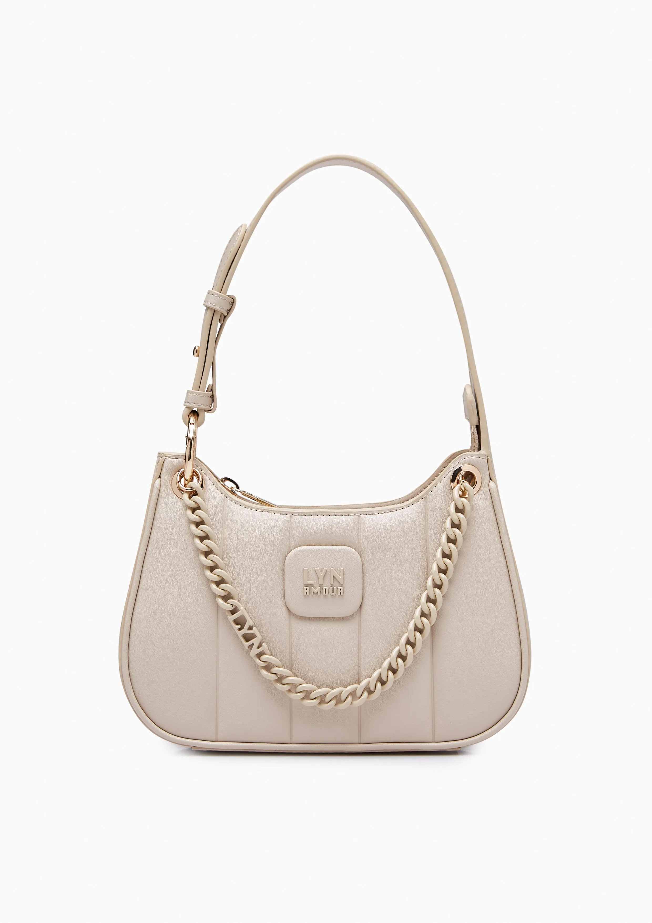 Patti Saddle Crossbody Bag Beige