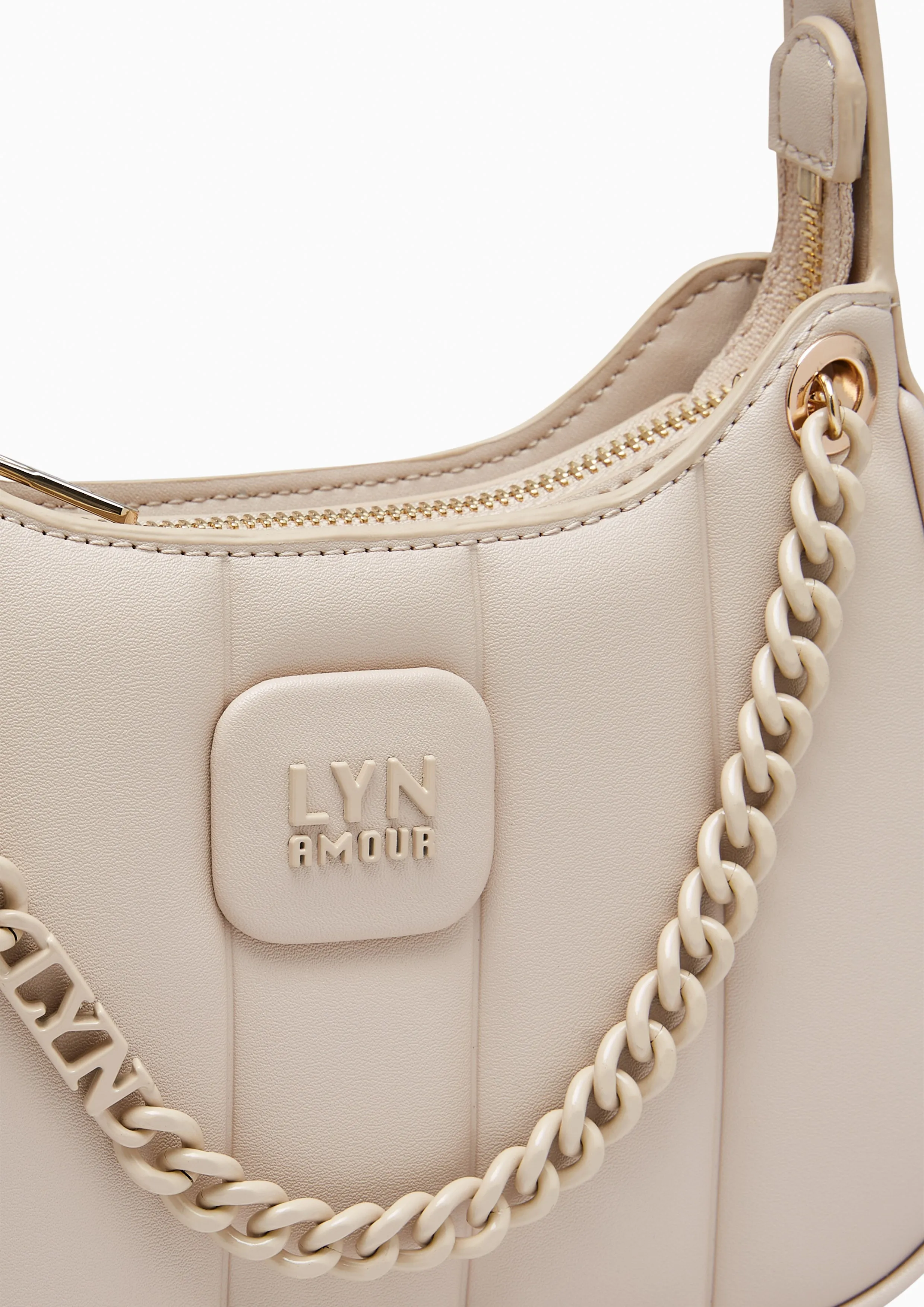 Patti Saddle Crossbody Bag Beige