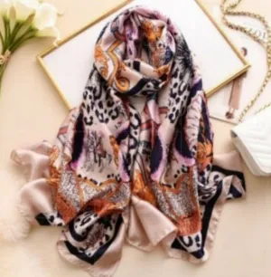 PINK SILK SCARF